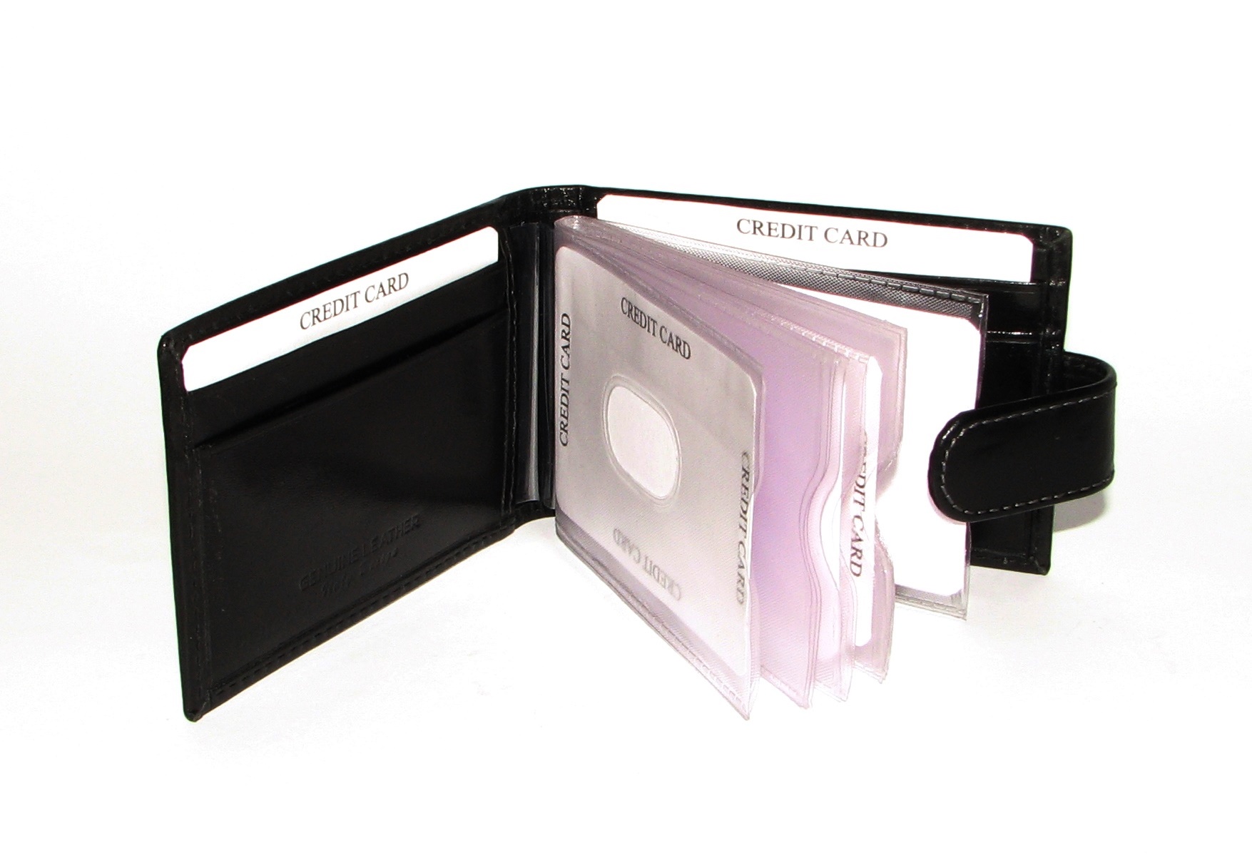 Визитница DNK Leather TW-02-VT BLACK черная Визитница DNK Leather TW-02-VT BLACK черная